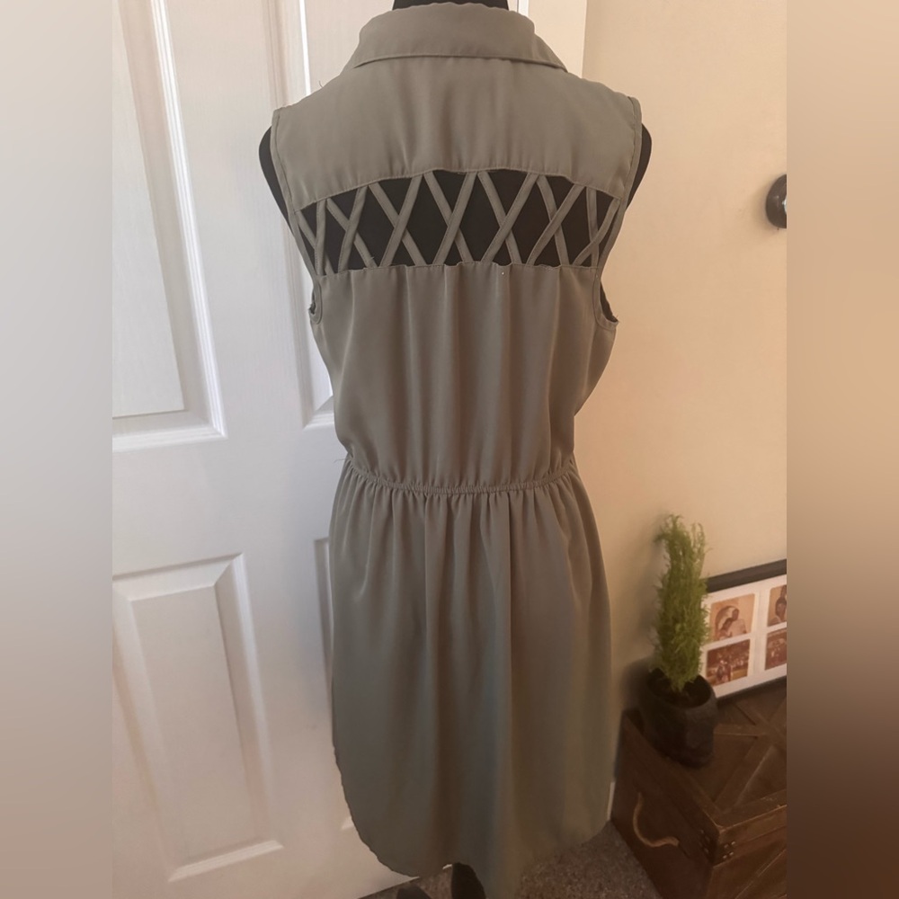 Maurices Olive Green Sleeveless Dress